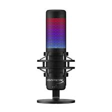 HyperX QuadCast S – RGB USB Condenser Microphone for PC, PS4, PS5 and Mac, Anti-Vibration Shock Mount, 4 Polar Patterns, Pop Filter, Gain Control, Gaming, Streaming, Podcasts, Twitch, YouTube, Discord