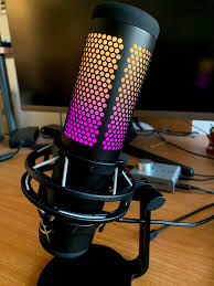 HyperX QuadCast S – RGB USB Condenser Microphone for PC, PS4, PS5 and Mac, Anti-Vibration Shock Mount, 4 Polar Patterns, Pop Filter, Gain Control, Gaming, Streaming, Podcasts, Twitch, YouTube, Discord